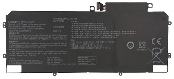 Remplacement Batterie PC PortablePour asus ZenBook Flip UX360CA C4008T