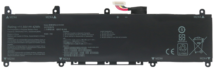 Remplacement Batterie PC PortablePour asus VivoBook K330FN