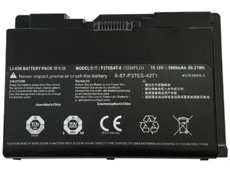 Remplacement Batterie PC PortablePour CLEVO 6 87 P37ES 427