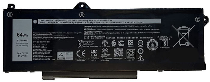 Remplacement Batterie PC PortablePour dell Latitude 5531