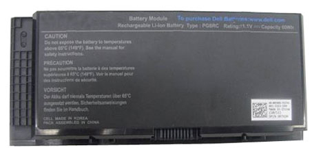 Remplacement Batterie PC PortablePour Dell 0TN1K5