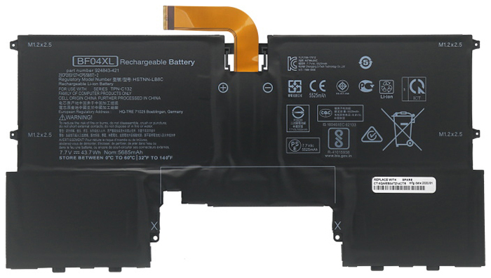 Remplacement Batterie PC PortablePour hp Spectre 13 AF504TU