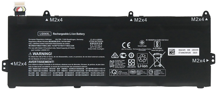 Remplacement Batterie PC PortablePour hp LG04XL
