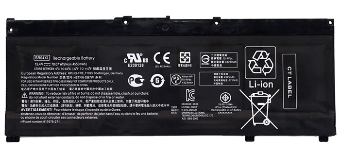 Remplacement Batterie PC PortablePour HP  OMEN 15 DC0128TX