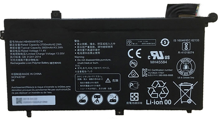 Remplacement Batterie PC PortablePour HUAWEI MRC WX0