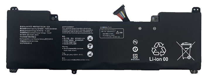 Remplacement Batterie PC PortablePour HUAWEI MateBook 16 CREM WFG9