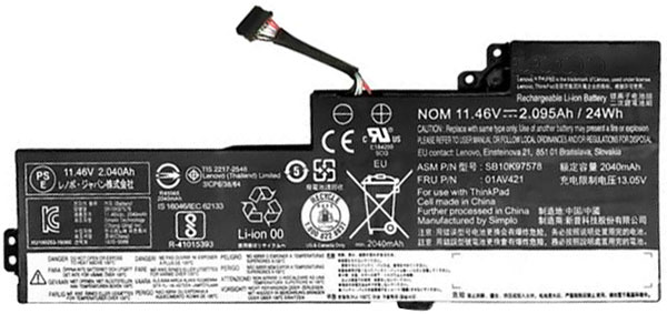 Remplacement Batterie PC PortablePour LENOVO ThinkPad T480(20L5A00KCD)