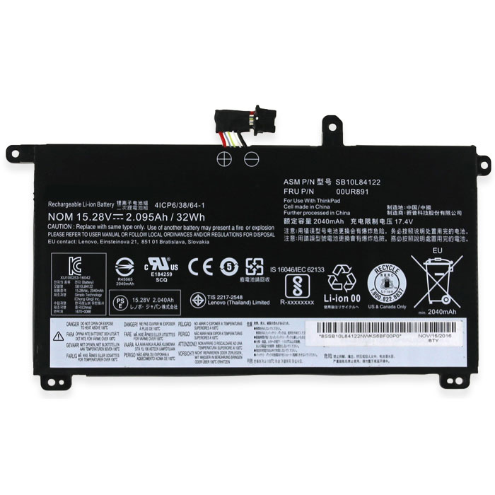 Remplacement Batterie PC PortablePour lenovo SB10L84123