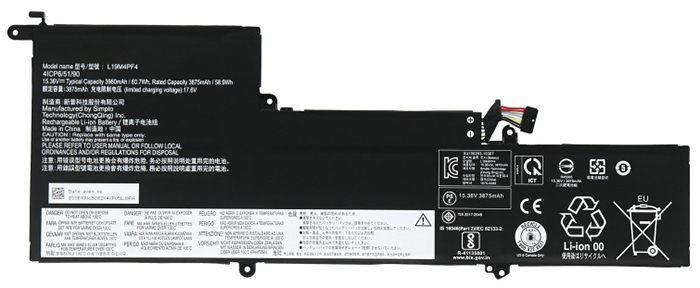 Remplacement Batterie PC PortablePour lenovo L19D4PF4