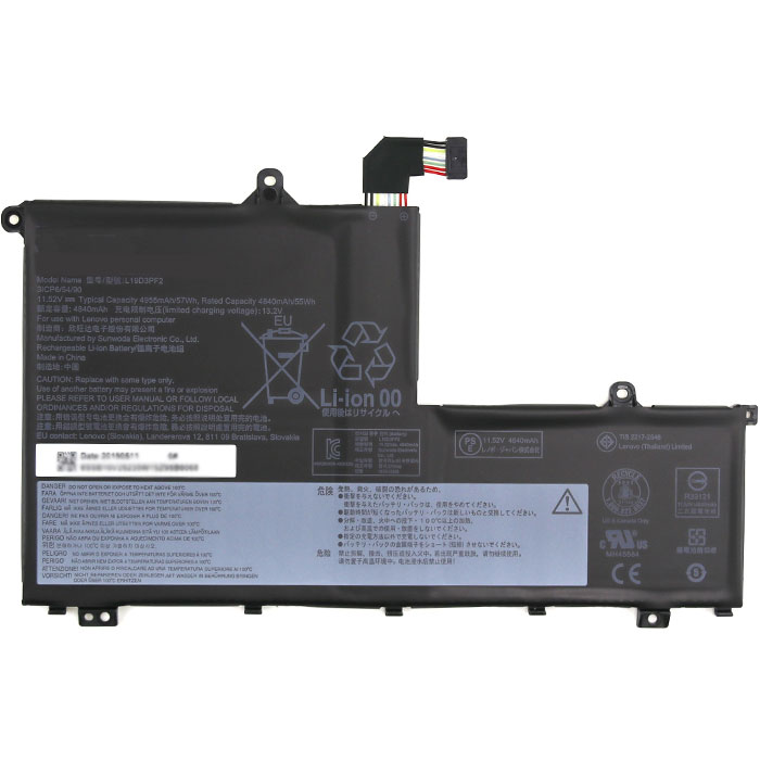 Remplacement Batterie PC PortablePour lenovo L19C3PF9