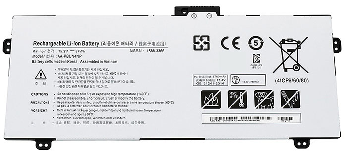 Remplacement Batterie PC PortablePour SAMSUNG AA PBUN4NP