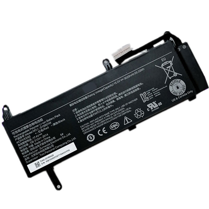 Remplacement Batterie PC PortablePour XIAOMI Gaming Laptop i7 gtx 1060