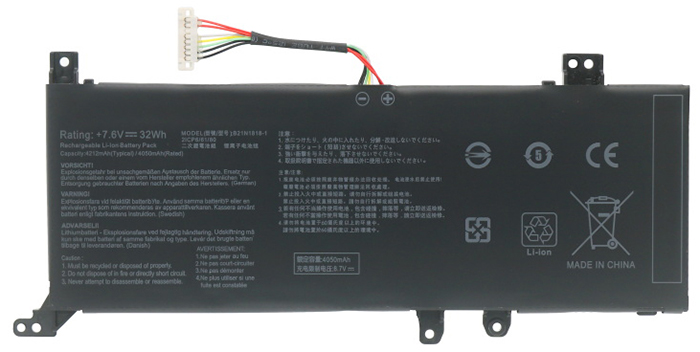 Remplacement Batterie PC PortablePour ASUS B21N1818