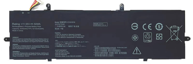 Remplacement Batterie PC PortablePour asus ZenBook Flip 13 Q326FA
