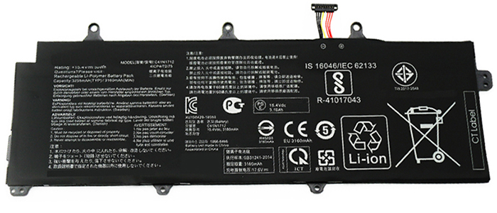 Remplacement Batterie PC PortablePour Asus C41N1712