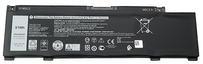 Remplacement Batterie PC PortablePour Dell 266J9