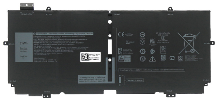 Remplacement Batterie PC PortablePour Dell XPS 13 7390 2 in 1 Series