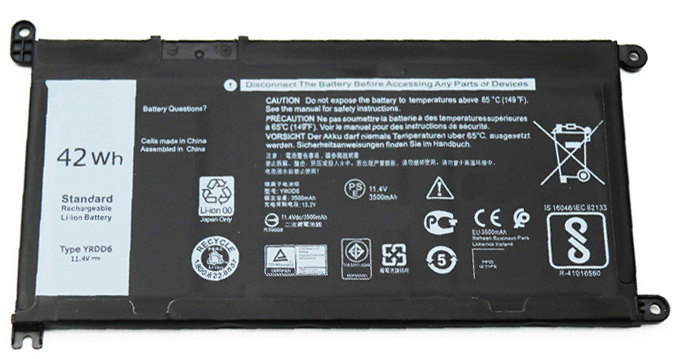 Remplacement Batterie PC PortablePour dell YRDD6