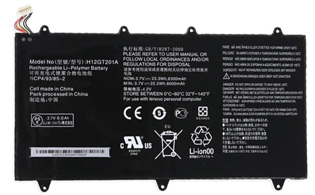 Remplacement Batterie PC PortablePour lenovo  H12GT201A