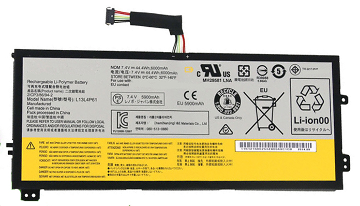 Remplacement Batterie PC PortablePour LENOVO L13M4P61