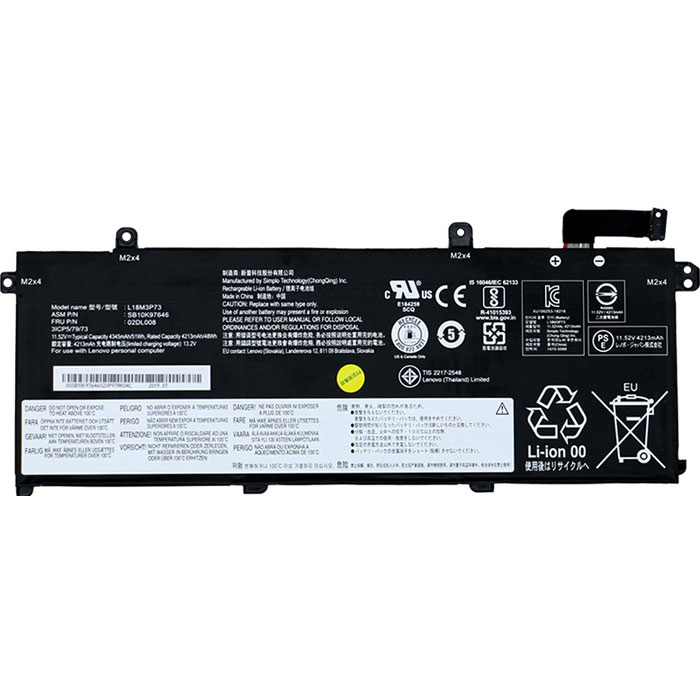 Remplacement Batterie PC PortablePour lenovo  SB10T83149