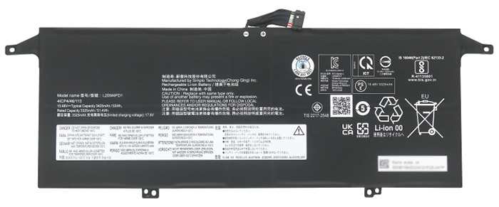 Remplacement Batterie PC PortablePour LENOVO ThinkBook 13x ITG 20WJ0022RA
