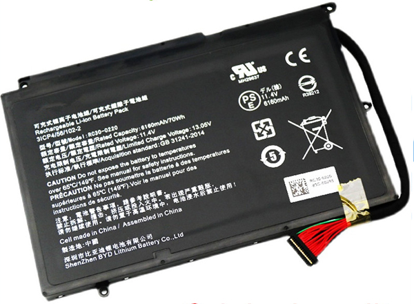 Remplacement Batterie PC PortablePour RAZER RZ09 02202E75 R3C1