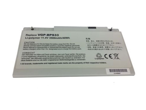 Remplacement de Batterie Pour SONY VGP-BPS33