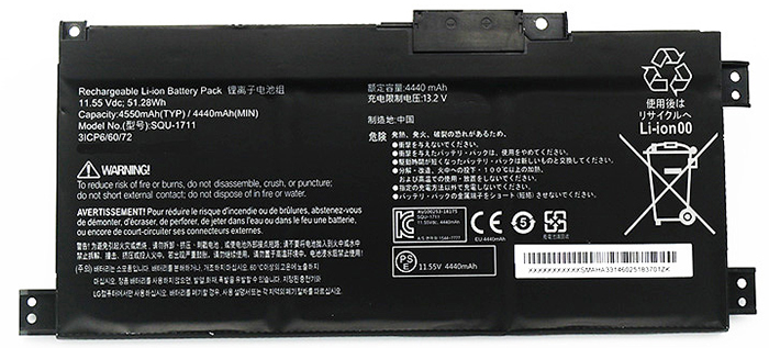 Remplacement Batterie PC PortablePour THUNDEROBOT 911Targa